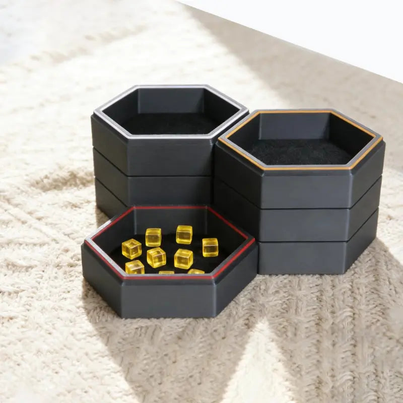 Magnetic Board Game Storage Trays – Hexagonal Modular Organizer Set